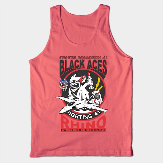 VFA-41 Black Aces - Super Hornet Tank Top by MBK